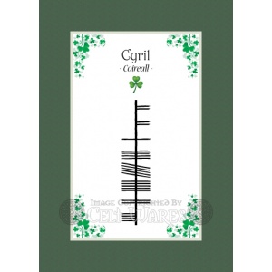 Cyril - Ogham First Name