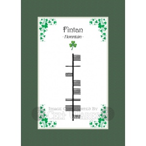 Fintan - Ogham First Name