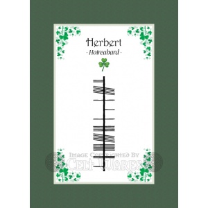 Herbert - Ogham First Name