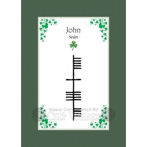 John (Modern) - Ogham First Name