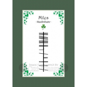Miles - Ogham First Name