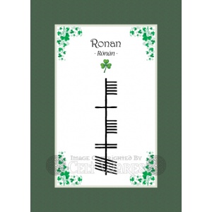 Ronan - Ogham First Name