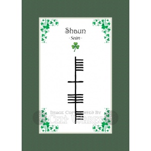 Shaun - Ogham First Name