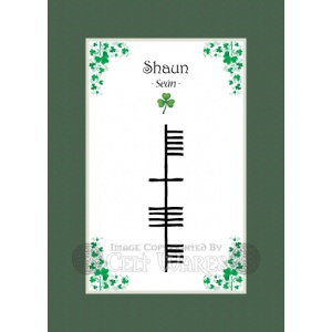 Shaun - Ogham First Name