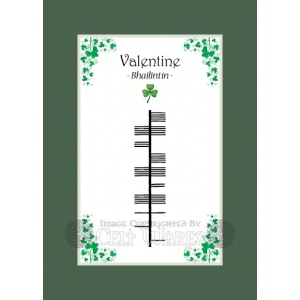 Valentine - Ogham First Name