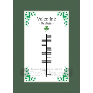 Valentine - Ogham First Name