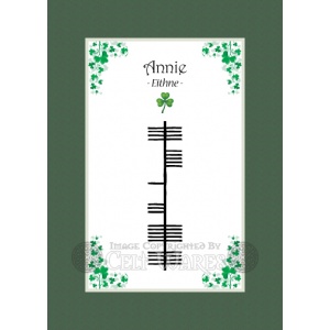 Annie - Ogham First Name