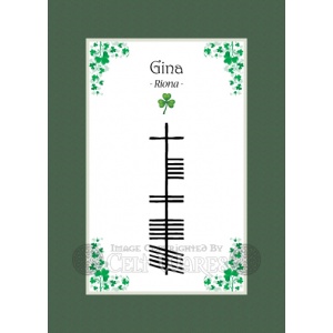 Gina - Ogham First Name