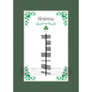 Gráinne - Ogham First Name