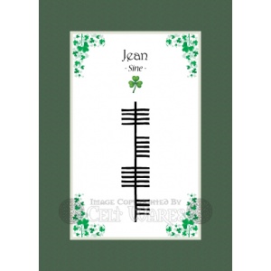 Jean - Ogham First Name