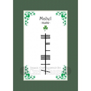 Mabel - Ogham First Name