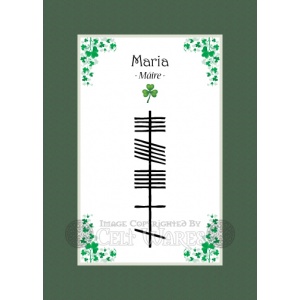 Maria - Ogham First Name