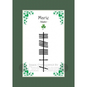 Marie - Ogham First Name