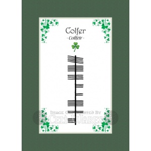 Colfer - Ogham Last Name