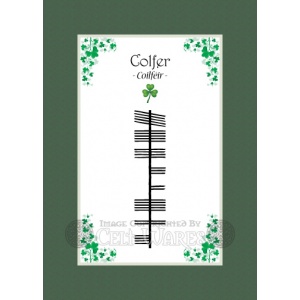 Colfer - Ogham Last Name