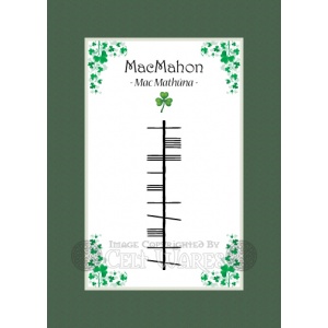 MacMahon (Modern) - Ogham Last Name