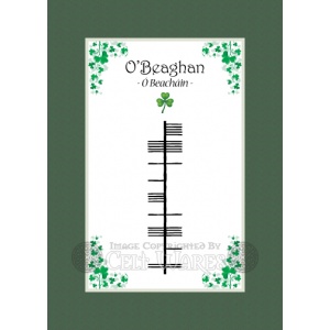 O'Beaghan - Ogham Last Name