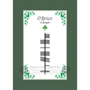 O'Brien - Ogham Last Name