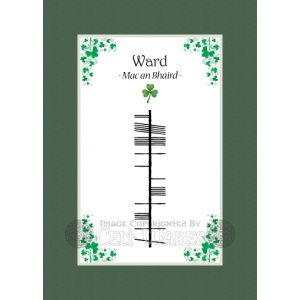 Ward - Ogham Last Name