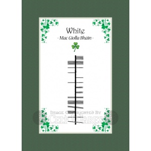 White - Ogham Last Name