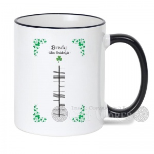 Brady (Surname) - Ogham Mug