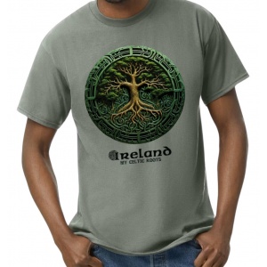 Tree of Life 1 - Heather Green T-Shirt