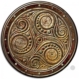 Celtic Coasters 4pk - Triskelle