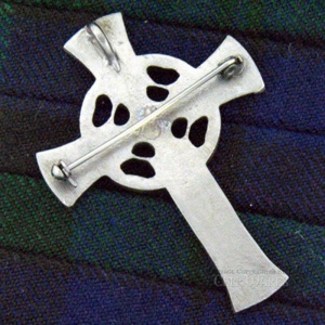Celtic High Cross Brooch - Back
