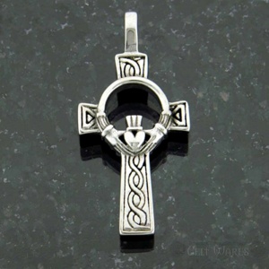 Claddagh Cross with Celtic Braid