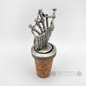 Bagpipes Bottle Stopper
