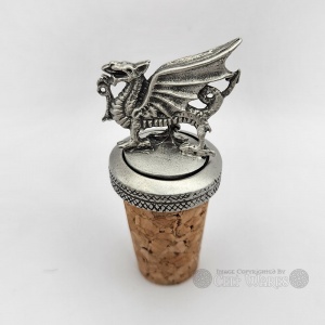 Welsh Dragon Bottle Stopper