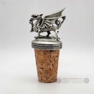 Welsh Dragon Bottle Stopper