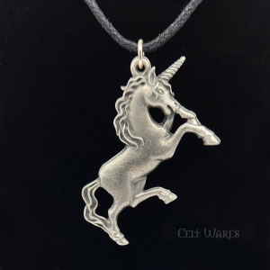 Large Unicorn Pewter Pendant