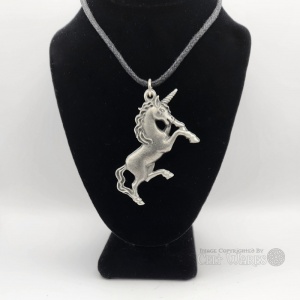 Large Unicorn Pewter Pendant