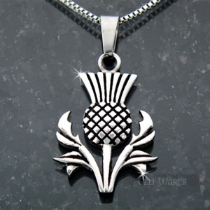 Large Scottish Thistle Pendant