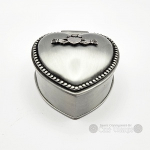 Claddagh Heart Jewelry Box - Small