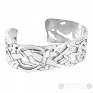 Pewter Bangle - Celtic Hound