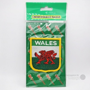 Welsh Shield Embroidered Patch