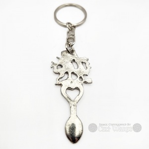 Welsh Lovespoon Keyring (Back)