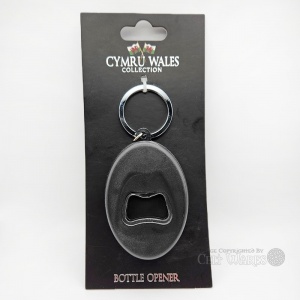 Welsh Map Bottle Opener Keyring (Back)