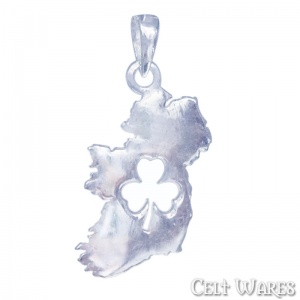 Shamrock in Ireland Silver Pendant