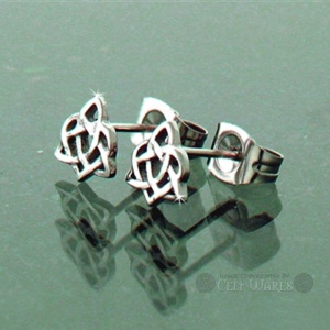 Small Trinity Heart Studs