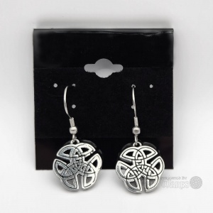 3-in-1 Trinity Silver Plated Earrings