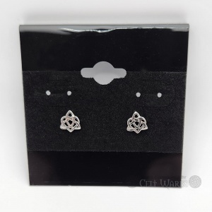 Small Trinity Heart Studs