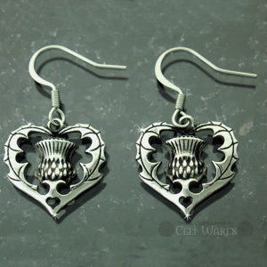 Thistle Heart Earrings