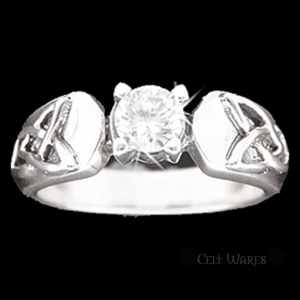 Trinity Raised CZ Ring